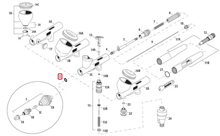 HP CM Nozzle Base O Ring